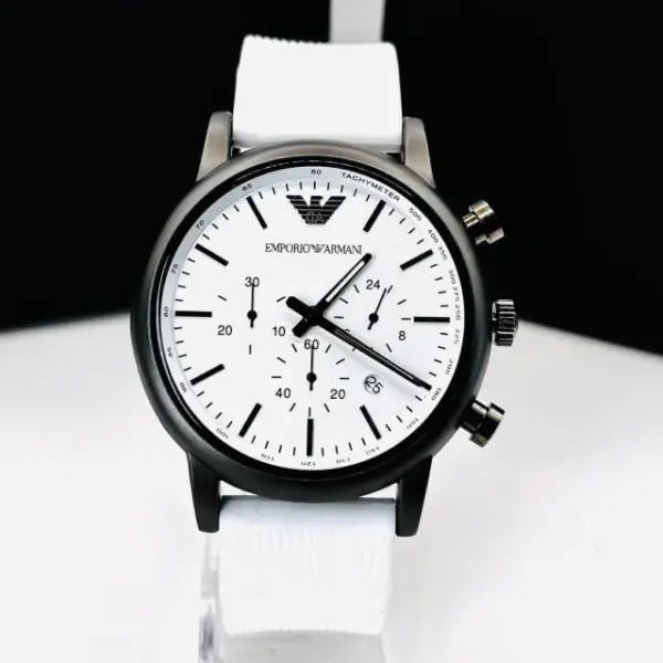 Linha diamante - 100% funcional Boss - Preto e branco - Pulseira de borracha -À PROVA D' ÁGUA- Cod65 no Atacado para Revenda