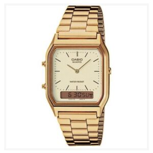 Relógio Casio Quartz Dourado com Pulseira de Metal no Atacado e Dropshipping