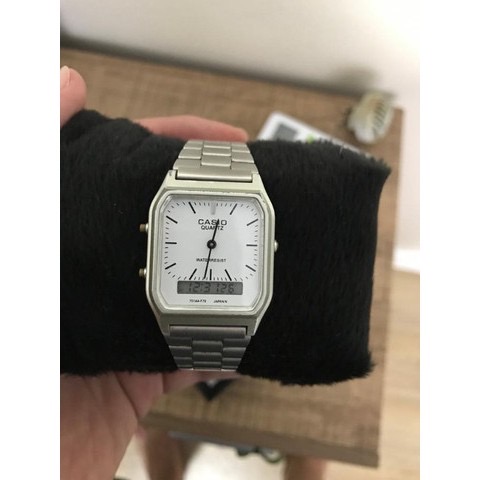 Relógio Casio Vintage Prata com Pulseira de Aço no Atacado e Dropshipping