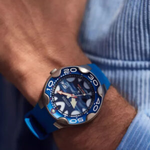 Relógio Citizen Azul com Pulseira de Silicone no Atacado e Dropshipping Ref. E28D3