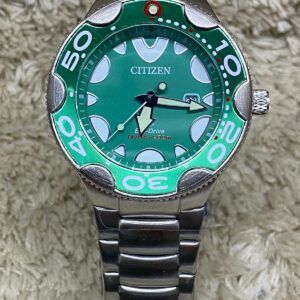 Relógio Citizen Diver's 200M Verde com Pulseira de Aço Inoxidável no Atacado e Dropshipping