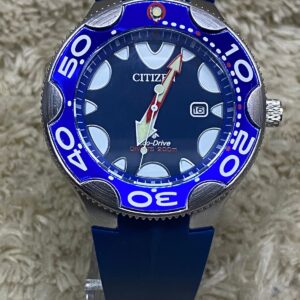 Relógio Citizen Divers Azul com Pulseira de Silicone no Atacado e Dropshipping