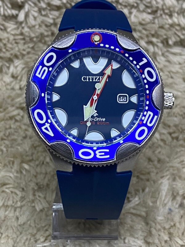 Relógio Citizen Divers Azul com Pulseira de Silicone no Atacado e Dropshipping