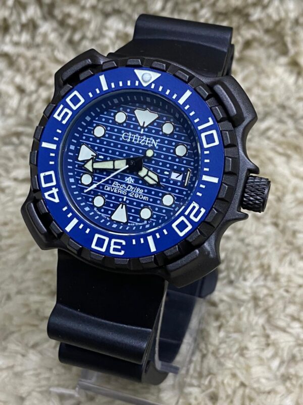 Relógio Citizen Eco-Drive Azul com Pulseira de Silicone no Atacado e Dropshipping Ref. 15ACD