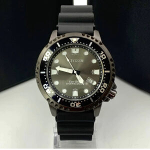 Relógio Citizen Eco-Drive Divers 200M Preto com Pulseira de Silicone no Atacado e Dropshipping Ref. D9A19