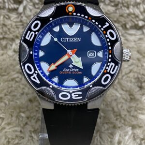 Relógio Citizen Eco-Drive Mergulhador Azul com Pulseira de Silicone no Atacado e Dropshipping