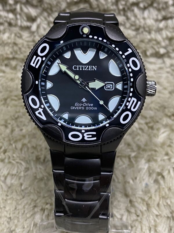 Relógio Citizen Eco-Drive Preto com Pulseira de Aço Inoxidável no Atacado e Dropshipping