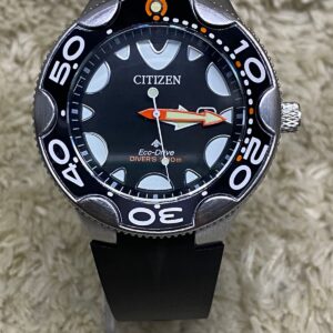 Relógio Citizen Eco-Drive Preto com Pulseira de Silicone no Atacado e Dropshipping