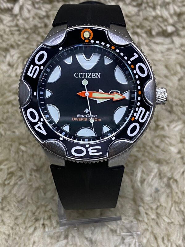 Relógio Citizen Eco-Drive Preto com Pulseira de Silicone no Atacado e Dropshipping