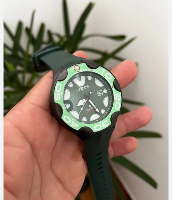 Relógio Citizen Eco-Drive Verde com Pulseira de Silicone no Atacado e Dropshipping