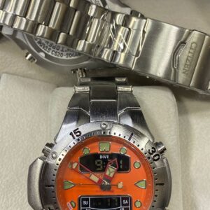 Relógio Citizen Modelo Laranja Laranja com Pulseira de Aço Inoxidável no Atacado e Dropshipping