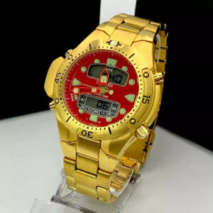 Relógio Citizen Modelo Não Especificado Dourado E Vermelho com Pulseira de Aço Inoxidável no Atacado e Dropshipping