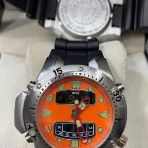 Relógio Citizen Promaster Dive Laranja com Pulseira de Silicone no Atacado e Dropshipping
