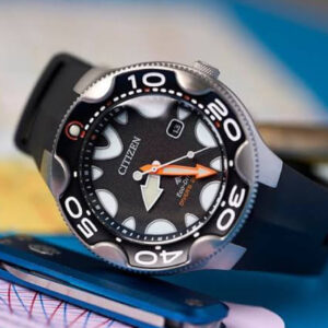 Relógio Citizen Promaster Preto com Pulseira de Silicone no Atacado e Dropshipping