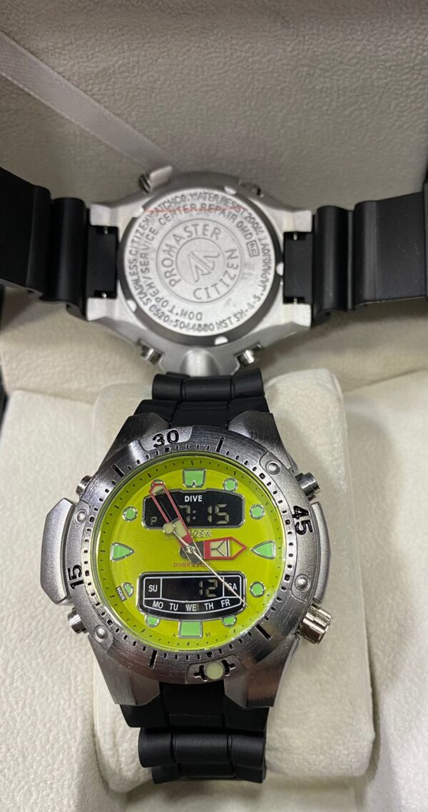 Relógio Citizen Promaster Verde/Preto com Pulseira de Borracha no Atacado e Dropshipping
