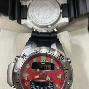 Relógio Citizen Promaster Vermelho com Pulseira de Borracha no Atacado e Dropshipping