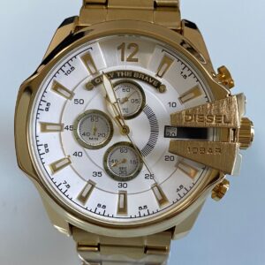 Relógio Diesel Only The Brave Dourado com Pulseira de Aço Inoxidável no Atacado e Dropshipping