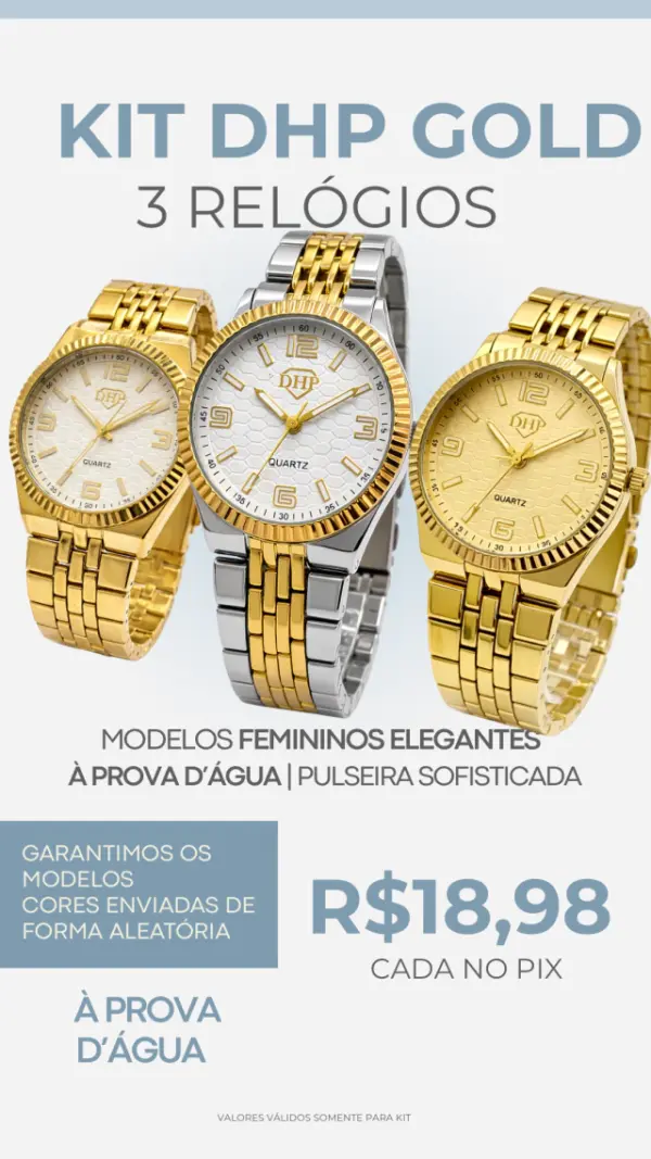Relógio Feminino Dhp no Atacado e Dropshipping Ref. 441A3