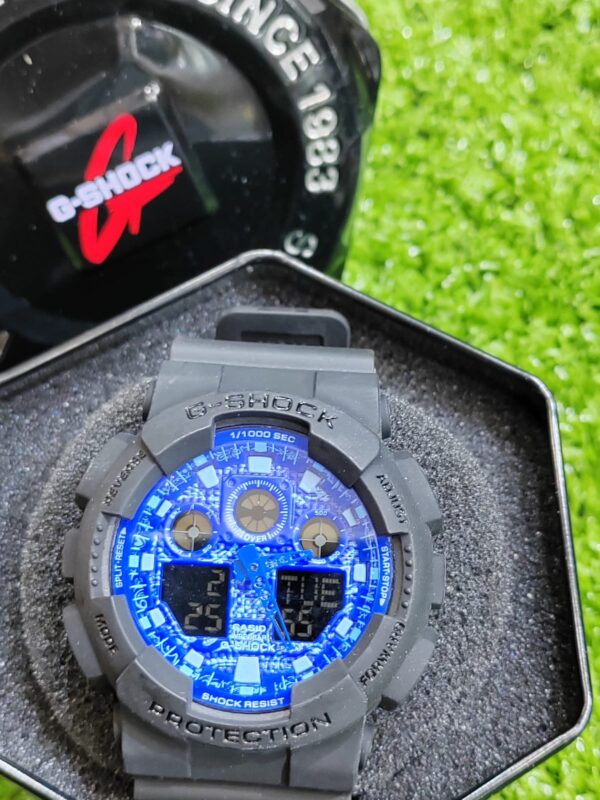 Relógio Gshock Azul com Pulseira de Borracha no Atacado e Dropshipping