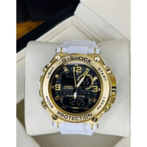 Relógio Gshock Casio Dourado E Branco com Pulseira de Borracha no Atacado e Dropshipping