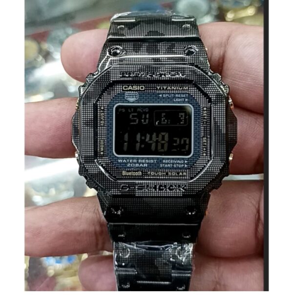 Relógio Gshock Digital Preto com Pulseira de Metal no Atacado e Dropshipping