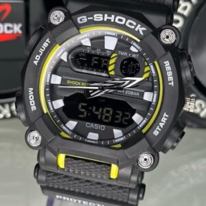 Relógio Gshock Digital Preto E Amarelo com Pulseira de Resina no Atacado e Dropshipping