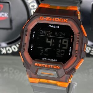 Relógio Gshock Digital Preto E Laranja com Pulseira de Resina no Atacado e Dropshipping