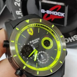 Relógio Gshock G-001 Verde E Preto com Pulseira de Borracha no Atacado e Dropshipping