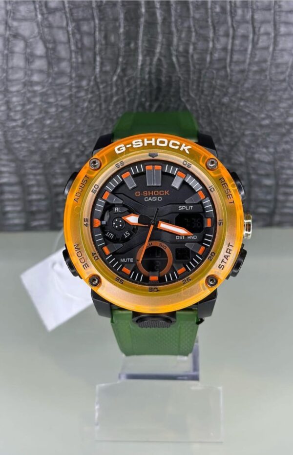 Relógio Gshock G-Shock Preto E Laranja com Pulseira de Silicone no Atacado e Dropshipping
