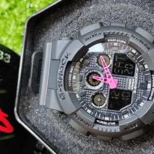 Relógio Gshock Preto Com Detalhes Em Rosa com Pulseira de Resina no Atacado e Dropshipping