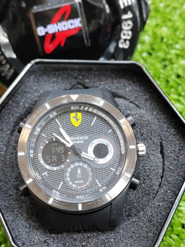 Relógio Gshock Preto com Pulseira de Borracha no Atacado e Dropshipping