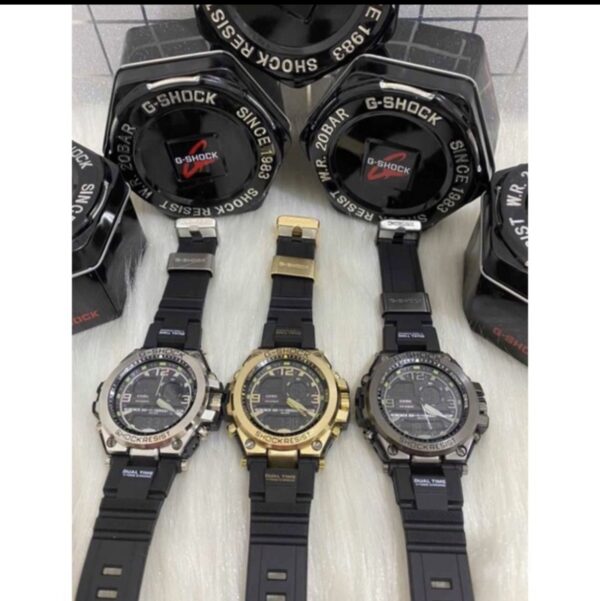 Relógio Gshock Preto E Dourado com Pulseira de Silicone no Atacado e Dropshipping