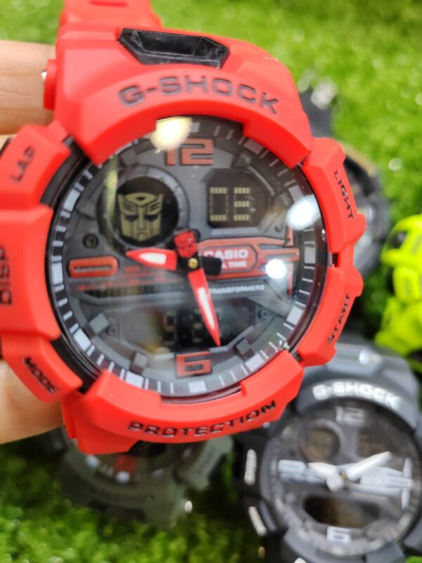 Relógio Gshock Red Transformer Vermelho com Pulseira de Borracha no Atacado e Dropshipping