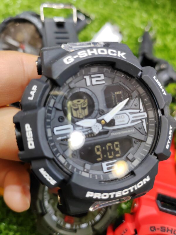 Relógio Gshock Transformers Preto com Pulseira de Borracha no Atacado e Dropshipping