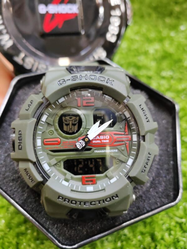 Relógio Gshock Transformers Verde no Atacado e Dropshipping Ref. 20F6B