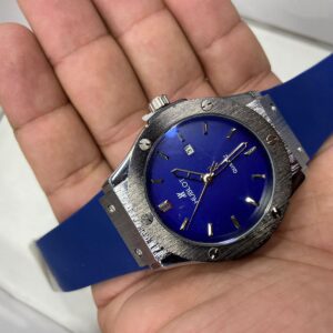 Relógio Hublot Azul com Pulseira de Silicone no Atacado e Dropshipping Ref. 1350E