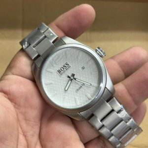 Relógio Hugo Boss Quatz Prata com Pulseira de Aço Inoxidável no Atacado e Dropshipping