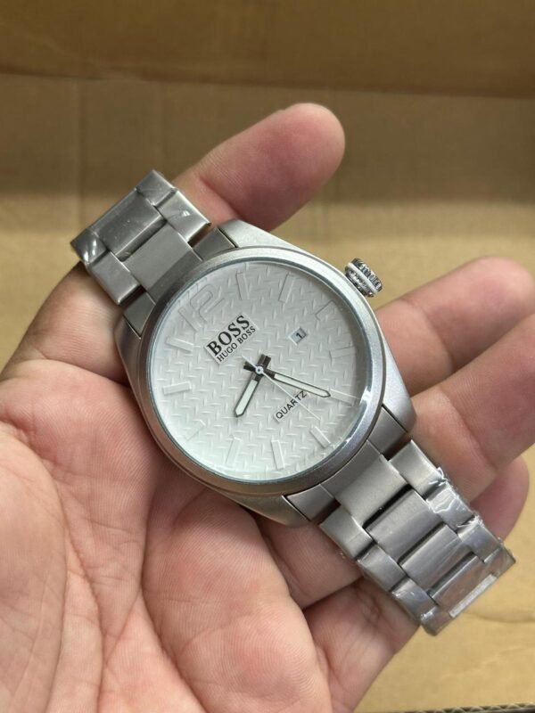 Relógio Hugo Boss Quatz Prata com Pulseira de Aço Inoxidável no Atacado e Dropshipping