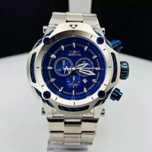 Relógio Invicta Azul com Pulseira de Aço Inoxidável no Atacado e Dropshipping Ref. 64E6B