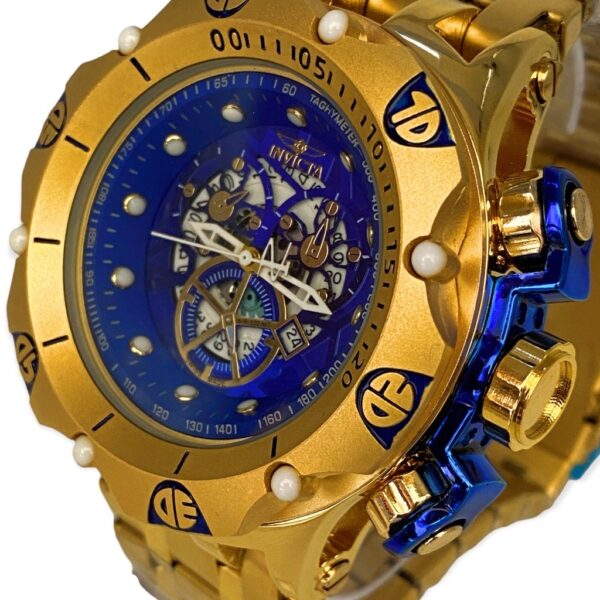 Relógio Invicta Dourado E Azul no Atacado e Dropshipping