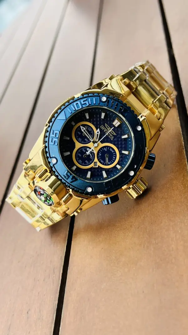 Relógio Invicta Dourado no Atacado e Dropshipping Ref. 7891C