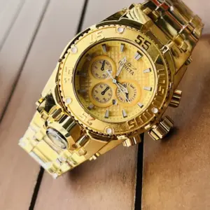 Relógio Invicta Dourado no Atacado e Dropshipping Ref. 719BE