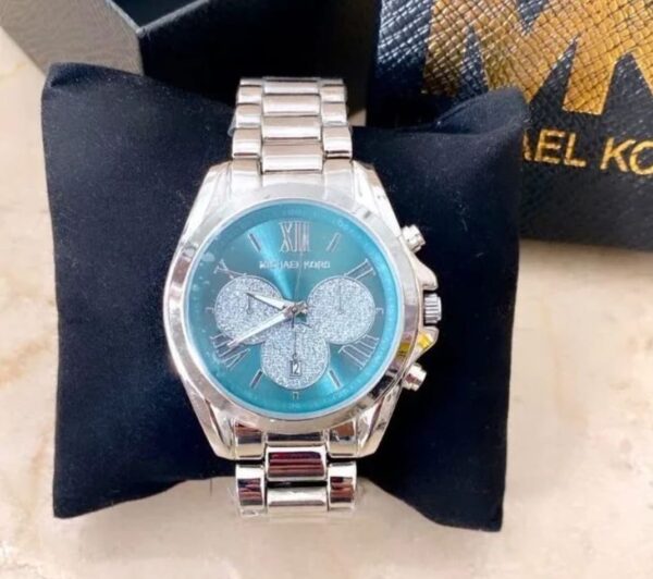 Relógio Michael Kors Feminino Azul com Pulseira de Aço Inoxidável no Atacado e Dropshipping
